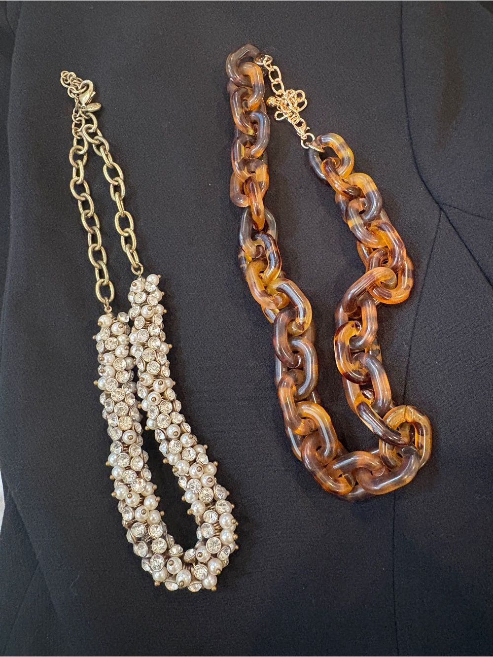 Chunky Tortoiseshell-Link and Statement Necklaces